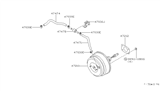 Diagram for 2002 Nissan Quest Brake Booster Vacuum Hose - 47474-2Z010