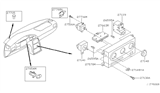 Diagram for 1998 Nissan Quest A/C Switch - 27662-0B000