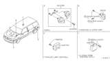 Diagram for Nissan Quest Horn - 25605-7B000