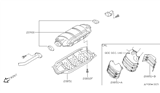 Diagram for 2002 Nissan Quest Exhaust Heat Shield - 20853-7B510