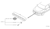 Diagram for 2001 Nissan Quest Grille - 62310-7B225