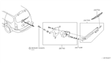 Diagram for 2001 Nissan Quest Wiper Arm - 28780-7B000