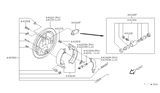 Diagram for 1996 Nissan Quest Brake Backing Plate - 44020-0B001