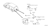 Diagram for Nissan Quest Tailgate Handle - 90606-7B000