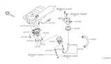 Diagram for Nissan Quest EGR Vacuum Solenoid - 14710-7B001