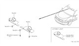 Diagram for 1999 Nissan Quest Sun Visor - 96400-7B213