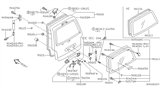 Diagram for Nissan Quest Liftgate Hinge - 90400-7B030