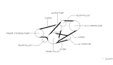 Diagram for 2000 Nissan Quest Drive Belt - 11950-0B005