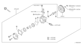 Diagram for 1999 Nissan Quest Power Steering Pump - 49111-7B000