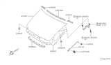 Diagram for 2000 Nissan Quest Lift Support - 65771-7B000