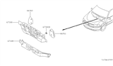 Diagram for 2003 Nissan Quest Dash Panels - 67300-2Z030