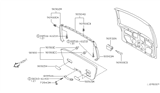 Diagram for 1999 Nissan Quest Door Handle - 73942-7B002