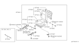 Diagram for 1986 Nissan Sentra Seat Cushion - 87300-33A60