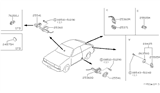 Diagram for 1982 Nissan Sentra Door Jamb Switch - 25141-11A00