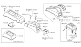 Diagram for Nissan Pulsar NX Center Console Base - 96910-01A00