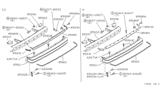 Diagram for 1986 Nissan Sentra Bumper - 85020-36A25