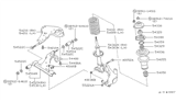 Diagram for 1982 Nissan Sentra Shock Absorber - 54303-01A29