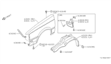 Diagram for 1984 Nissan Sentra Wheelhouse - 63842-01A00