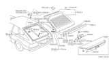 Diagram for 1982 Nissan Sentra Door Hinge - 90403-11A00