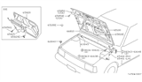 Diagram for Nissan Sentra Hood - 65100-01A01