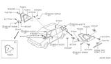 Diagram for Nissan Sentra Fuel Door Hinge - 83412-07A00