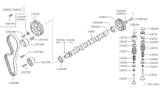 Diagram for 1983 Nissan Sentra Camshaft - 13001-16A00