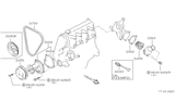 Diagram for 1986 Nissan Sentra A/C Idler Pulley - 21052-11M03