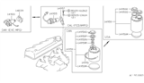 Diagram for Nissan Sentra Vapor Canister - 14950-36A00