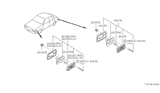 Diagram for 1982 Nissan Sentra Side Marker Light - 26191-09A00