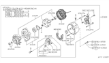 Diagram for 1986 Nissan Sentra Alternator Case Kit - 23118-80W00