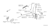 Diagram for Nissan Pulsar NX Door Handle - 80670-01A02