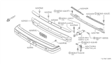 Diagram for 1982 Nissan Sentra Bumper - 62050-04A00