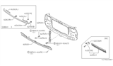 Diagram for Nissan Air Deflector - 62652-04A00