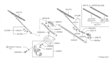 Diagram for Nissan Pulsar NX Wiper Pivot - 28842-02A00