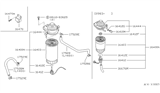 Diagram for 1983 Nissan Datsun 810 Fuel Filter - 16405-W2500