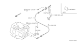 Diagram for Nissan Sentra Clutch Cable - 30670-17A00