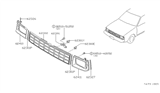 Diagram for 1983 Nissan Sentra Grille - 62312-36A01