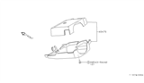 Diagram for 1985 Nissan Sentra Steering Column Cover - 48470-02A12