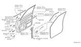 Diagram for Nissan Stanza Door Hinge - 80400-01R00