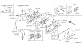 Diagram for Nissan Sentra Speedometer Cable - 25050-04A00