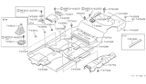 Diagram for 1986 Nissan Sentra Exhaust Heat Shield - 74752-04A00