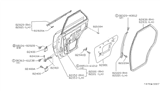Diagram for 1985 Nissan Sentra Weather Strip - 82830-03A00