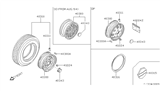 Diagram for 1984 Nissan Sentra Spare Wheel - 40300-01C04