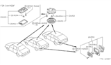 Diagram for 1983 Nissan Sentra Interior Light Bulb - 26590-11A00