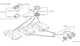 Diagram for 1986 Nissan Sentra Interior Light Bulb - 26590-11A00