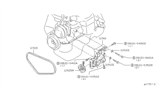 Diagram for Nissan Sentra A/C Idler Pulley - 11925-16A00