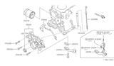 Diagram for 1982 Nissan Sentra Dipstick - 11140-16A01