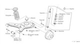 Diagram for 1985 Nissan Sentra Control Arm - 55501-03A11