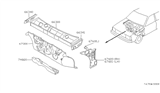 Diagram for 1986 Nissan Sentra Dash Panels - 67613-04A00