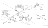 Diagram for 1985 Nissan Sentra Shift Fork - 32805-50A00